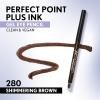 imageCOVERGIRL Perfect Point Plus Ink Gel Eye Pencil Pigmented LongWearing Vegan Formula Shimmering Brown 280 001oz280  Shimmering Brown