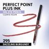 imageCOVERGIRL Perfect Point Plus Ink Gel Eye Pencil Pigmented LongWearing Vegan Formula Shimmering Brown 280 001oz295  Dazzling Burgundy