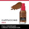 imageCovergirl Outlast Extreme Wear 3in1 Full Coverage Liquid Foundation SPF 18 Sunscreen Fair Ivory 1 Fl OzCappuccino