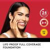 imageCovergirl Outlast Extreme Wear 3in1 Full Coverage Liquid Foundation SPF 18 Sunscreen Fair Ivory 1 Fl OzCappuccino