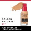 imageCovergirl Outlast Extreme Wear 3in1 Full Coverage Liquid Foundation SPF 18 Sunscreen Fair Ivory 1 Fl OzGolden Natural