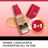 imageCovergirl Outlast Extreme Wear 3in1 Full Coverage Liquid Foundation SPF 18 Sunscreen Fair Ivory 1 Fl OzNatural Tan