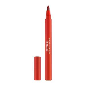 imageCOVERGIRL Outlast 05 AllStar Lipstain Smooth Application Precise PenLike Tip TransferProof Satin Stained Finish Vegan Formula 006oz25 Tangelo