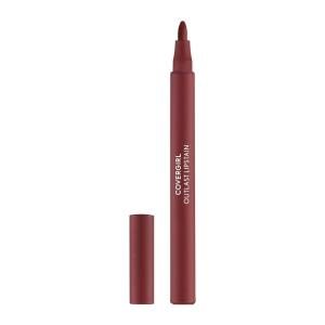 imageCOVERGIRL Outlast 05 AllStar Lipstain Smooth Application Precise PenLike Tip TransferProof Satin Stained Finish Vegan Formula 006oz45 Brazen Raisin