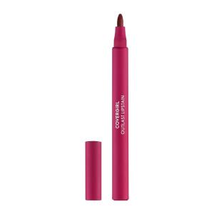 imageCOVERGIRL Outlast 05 AllStar Lipstain Smooth Application Precise PenLike Tip TransferProof Satin Stained Finish Vegan Formula 006oz50 Heat Wave
