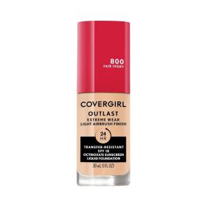 imageCovergirl Outlast Extreme Wear 3in1 Full Coverage Liquid Foundation SPF 18 Sunscreen Fair Ivory 1 Fl OzFair Ivory