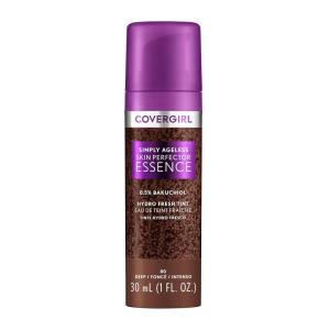 imageCovergirl Simply Ageless Skin Perfector Essence Foundation 30 LightMediumTinted Skincare Makeup Hybrid Sheer Tint Radiant Finish Glowy Finish Vegan Formula 10oz80 Deep