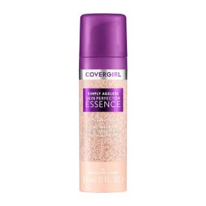 imageCovergirl Simply Ageless Skin Perfector Essence Foundation 30 LightMediumTinted Skincare Makeup Hybrid Sheer Tint Radiant Finish Glowy Finish Vegan Formula 10oz10 Fair