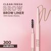 imageCovergirl Clean Fresh Brow Nano 400 Soft Brown Eyebrow Pencil UltraPrecise Tip Waterproof TransferResistant BuiltIn Spoolie Vegan Formula 0001ozAuburn