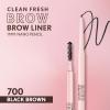 imageCovergirl Clean Fresh Brow Nano 400 Soft Brown Eyebrow Pencil UltraPrecise Tip Waterproof TransferResistant BuiltIn Spoolie Vegan Formula 0001ozBlack Brown