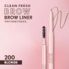 imageCovergirl Clean Fresh Brow Nano 400 Soft Brown Eyebrow Pencil UltraPrecise Tip Waterproof TransferResistant BuiltIn Spoolie Vegan Formula 0001ozBlonde
