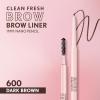 imageCovergirl Clean Fresh Brow Nano 400 Soft Brown Eyebrow Pencil UltraPrecise Tip Waterproof TransferResistant BuiltIn Spoolie Vegan Formula 0001ozDark Brown