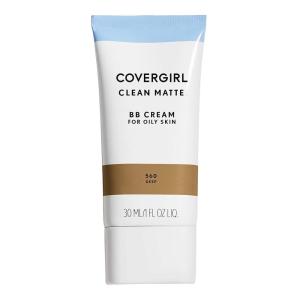 imageCOVERGIRL  Clean Matte BB Cream OilFree LongLasting Sensitive Skin Lightweight 100 CrueltyFreeDeep  560