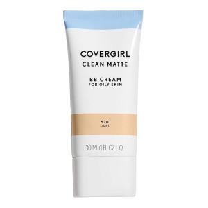 imageCOVERGIRL  Clean Matte BB Cream OilFree LongLasting Sensitive Skin Lightweight 100 CrueltyFreeLight  520