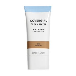 imageCOVERGIRL  Clean Matte BB Cream OilFree LongLasting Sensitive Skin Lightweight 100 CrueltyFreeMediumDeep  550