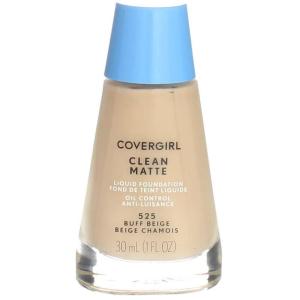 imageCOVERGIRL Clean Matte Liquid Foundation Classic Ivory 1 oz packaging may varyBuff Beige 525
