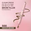 imageCovergirl Clean Fresh Brow Filler Pomade 700 Black Brown Eyebrow Pencil UltraPrecise Tip Creamy Formula Highly Pigmented Soft Matte Finish Vegan Formula 0007ozMedium Brown