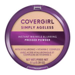 imageCovergirl Simply Ageless Instant Wrinkle Blurring Pressed Powder Translucent 039 Oz200  Fair Ivory
