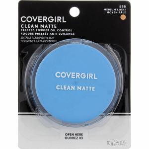 imageCOVERGIRL Clean Matte Pressed Powder Medium Light 35 Ounce packaging may vary035 Ounce Pack of 1