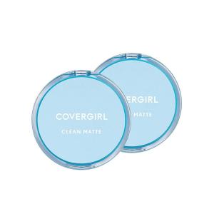 imageCOVERGIRL Clean Matte Pressed Powder Oil Control Powder 1 container 35 Fl Oz Face Powder Oil Free Loose Powder Matte Finish Lightweight Shine Free Formula Leaves Skin Smooth and CleanClassic Ivory Warm Tone