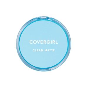 imageCOVERGIRL Clean Matte Pressed Powder Oil Control Powder 1 container 35 Fl Oz Face Powder Oil Free Loose Powder Matte Finish Lightweight Shine Free Formula Leaves Skin Smooth and CleanWarm Beige