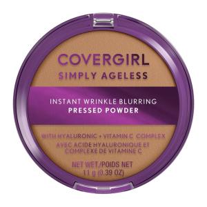 imageCovergirl Simply Ageless Instant Wrinkle Blurring Pressed Powder Soft Honey0 39 Oz255  Soft Honey