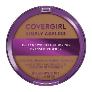 imageCovergirl Simply Ageless Instant Wrinkle Blurring Pressed Powder Soft Honey0 39 Oz275 Soft Sable