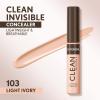 imageCovergirl Clean Invisible Concealer Lightweight Hydrating Vegan Formula Light Ivory 103 023ozLight Ivory