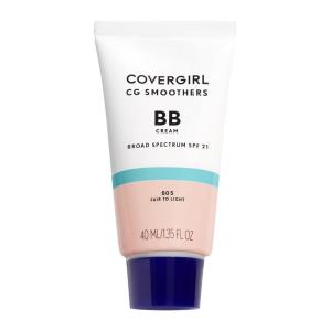 imageCOVERGIRL Smoothers Lightweight BB Cream 135 Fl Oz Light to Medium Skin Tones Bb Cream with SPF Bb Cream Foundation Improves Skin Elasticity Blends Effortlessly with Skin Tone Lightweight Formula805 FAIR TO LIGHT