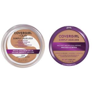imageCOVERGIRL ampamp Olay Simply Ageless Instant WrinkleDefying Foundation Creamy Natural 044 Fl Oz Pack of 1240 Natural Beige