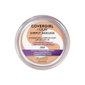 imageCOVERGIRL ampamp Olay Simply Ageless Instant WrinkleDefying Foundation Creamy Natural 044 Fl Oz Pack of 1Soft Honey  255