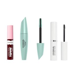 imageCovergirl Clean Fresh Yummy Gloss Acai You Later ampamp Lash Blast Clean Volume Mascara Very Black ampamp Easy Breezy Brow Setting Gel Clear BundleAcai You Later  Lash Blast Clean Volume Mascara