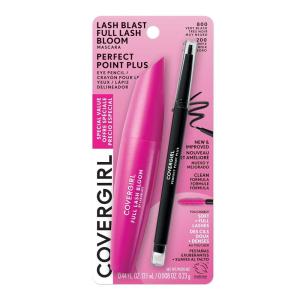 imageCovergirl Lash Blast Full Lash Bloom Mascara Very Black ampamp Perfect Point Plus Eyeliner Pencil Black OnyxVery Black and Black Onyx