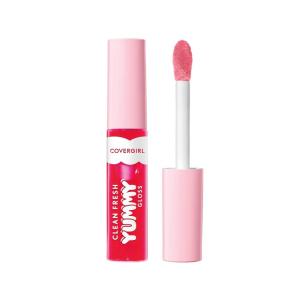 imageCOVERGIRL Clean Fresh Yummy Plumper Lip Gloss 840 Be Chill My Heart Shiny Vegan Formula Easy to Apply Minty Flavor 033oz600 My Strawbooty