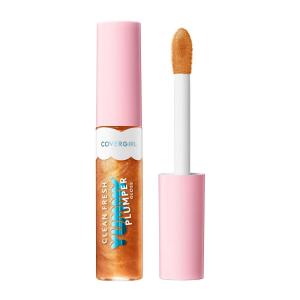 imageCOVERGIRL Clean Fresh Yummy Plumper Lip Gloss 840 Be Chill My Heart Shiny Vegan Formula Easy to Apply Minty Flavor 033ozPlumper  880 Merry Kissmass