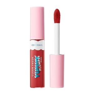imageCOVERGIRL Clean Fresh Yummy Plumper Lip Gloss 840 Be Chill My Heart Shiny Vegan Formula Easy to Apply Minty Flavor 033ozPlumper  900 Its Gold Outside