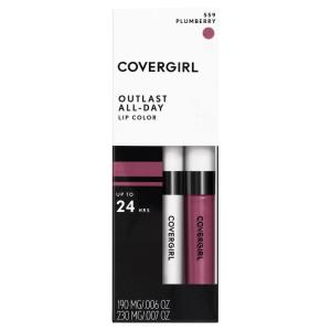 imageCOVERGIRL Outlast AllDay Lip Color With Topcoat Blushed MauvePLUM BERRY