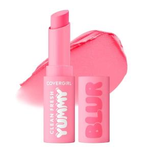 imageCOVERGIRL Clean Fresh Yummy Blur Lipstick Blurring Effect Matte Lip Color Sweet Pomegranate Flavored Vegan Formula  100 Blur in Pink True Rosy Pink120 Sugar Poppy Blur